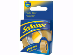 Sellotape 2928295 Original Golden Sticky Tape - 1 Roll 18mm x 66m