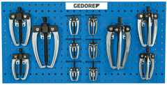 Gedore 1824007 1.18/1.19 Puller set on perforated wall 12 pieces