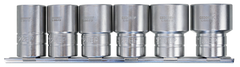 Gedore 3292207 KL-4043-300 Socket Set, 1/2", EP TX-Plus, 6-pc