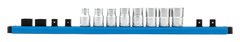Gedore 3100456 SB 19 SL-08 Sockets 1/2" on socket strip 9 pieces