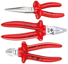 Gedore 6708120 VDE S 8003 VDE Pliers set with VDE dipped insulation 3 pieces