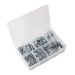 Sealey AB055WA Flat Washer Assortment M5-M16 Form A 1070pc