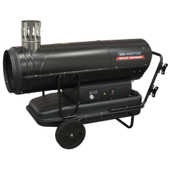 Sealey ABI1700 Space Warmer Indirect Kerosene/Diesel Heater with Wheels 170,000Btu/hr