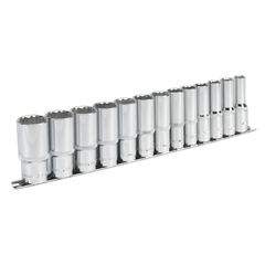 Sealey AK2675 Premier Imperial Deep Socket Set 1/2"Sq Drive 12-point 13pc