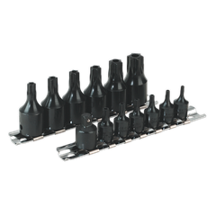 Sealey AK5585 Premier TRX-Star* Security Socket Bit Set 1/4" & 3/8"Sq Drive 13pc