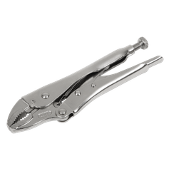Sealey AK6820 Premier Locking Pliers Curved Jaws 185mm 0-38mm Capacity
