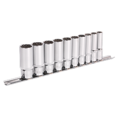 Sealey AK69910D Premier Total Drive Deep Socket Set 3/8"Sq Drive 10pc