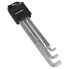 Sealey AK7174 Premier Extra-Long Stubby Element Hex Key Set 9pc
