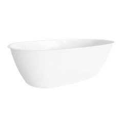 Baridi DH416 Double-Ended Slim Rim Bath with Overflow System 150cm - Gloss White