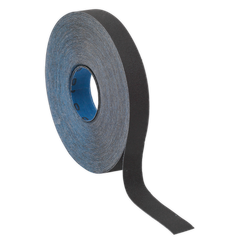 Sealey ER2525120 Emery Roll 120Grit 25mm x 25m - Blue Twill