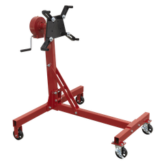 Sealey ES480D Folding 360° Rotating Engine Stand with Geared Handle Drive 450kg Capacity