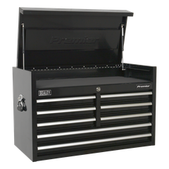Sealey PTB91508 Premier Heavy-Duty Topchest 915mm 8 Drawer - Black