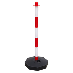 Sealey RWPB01 Red/White Post with Base