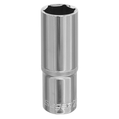 Sealey S0676 Siegen Deep Socket 1/2"Sq Drive 21mm