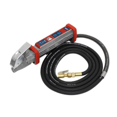 Sealey SA372 Tyre Inflator with 2.7m Hose & Clip-On Connector