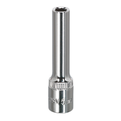 Sealey SP1405D Premier Fully Polished Deep Socket 1/4"Sq Drive 5mm