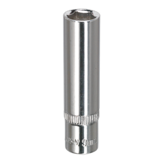 Sealey SP1409D Premier Fully Polished Deep Socket 1/4"Sq Drive 9mm