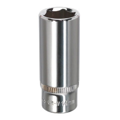 Sealey SP1414D Premier Fully Polished Deep Socket 1/4"Sq Drive 14mm