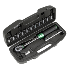 Sealey STW911B Premier Black Torque Wrench Set 1/4"Sq Drive 5-25Nm 14pc