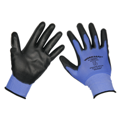 Sealey TSP117XL/6 Worksafe Lightweight Precision Grip Gloves, X-Large - Pack of 6 Pairs