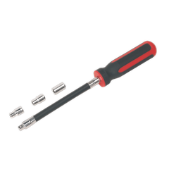 Sealey VS063 Premier Flexible Hose Clip Nut Driver Set 4pc