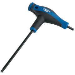 Draper Expert 33911 Soft Grip 'T' Handle Hexagon and Ball End Key, 6mm