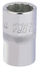 Elora 24624 Bi-Hexagon Socket, 1/2" Sq. Dr., 17mm