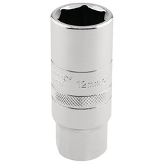 Draper Expert 16779 12mm Thread 6 Point Spark Plug Socket, 1/2" Sq. Dr., 18mm