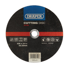 Draper 94782 Flat Stone Cutting Disc, 230 x 2.5 x 22.23mm