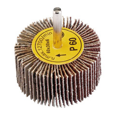 Draper 76465 Abrasive Flap Wheel, 60 x 30mm, 60 Grit