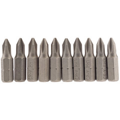 Draper 64060 Cross Slot Insert Bit, 1/4" Hex, 25mm Long, No.1 (Pack of 10)