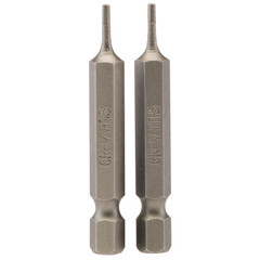 Draper 64243 Hexagonal Insert Bit, 1.5mm, 1/4" Hex, 50mm Long (Pack of 2)