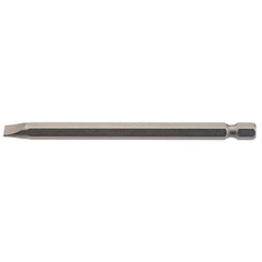 Draper 64351 Plain Slot Insert Bit, 6.5mm, 1/4" Hex, 100mm Long (Pack of 1)