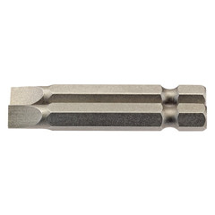 Draper 64096 Plain Slot Insert Bit, 6mm, 1/4" Hex, 50mm Long (Pack of 2)