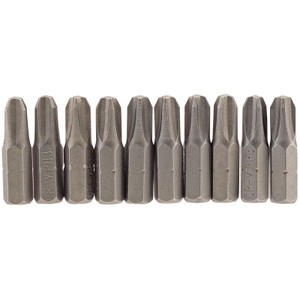 Draper 64087 Cross Slot Insert Bit, 1/4" Hex, 25mm Long, No.3 (Pack of 10)