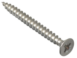 ForgeFix POZI550SS Multi-Purpose Pozi Compatible Screw CSK ST S/Steel 5.0 x 50mm Box 200