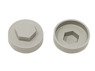 ForgeFix TFCC16GG TechFast Cover Cap Goosewing Grey 16mm (Pack 100)