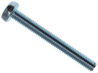Metalmate Machine Screw Pozi Compatible Pan Head ZP M6 x 50mm Box 25
