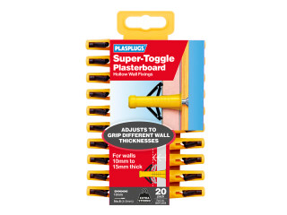 Plasplugs SSTC554CC Toggle Plasterboard Fixing Heavy Duty x 20 SSTC554