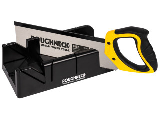 Roughneck 34-490 R12F Mitre Box & Hardpoint Tenon Saw Set 300mm (12in) 11 TPI
