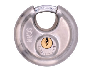 Scan XA114 Stainless Steel Disk Type Padlock 80mm