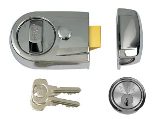 Yale Locks P-Y3-CH-CH-60 Y3 Nightlatch Modern 60mm Backset Polished Chrome Finish Visi
