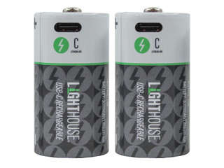 Lighthouse C USB-C Rechargeable Battery Li-ion Pack of 2