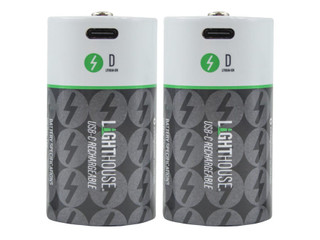 Lighthouse D USB-C Rechargeable Battery Li-ion Pack of 2