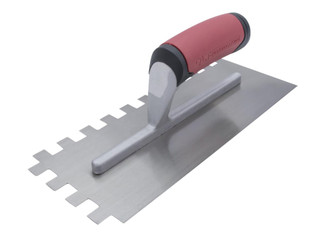 Marshalltown MNT670 13mm QLT Square Notched Trowel, Soft Grip Handle