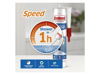 UniBond 2707165 Speed Seal Shower/Bathroom White 300ml