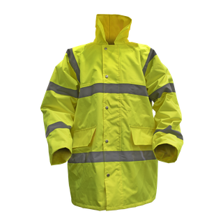 Sealey 806XXL Worksafe Hi-Vis Yellow Jacket with Quilted Lining - XX-Large