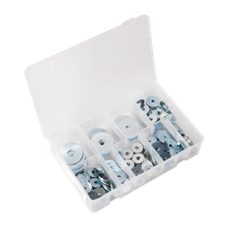 Sealey AB059RW Zinc Plated Repair Washer Assortment M5-M10 240pc