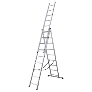 Sealey ACL3 Extension Combination Ladder 3 x 9 Aluminium - EN 131