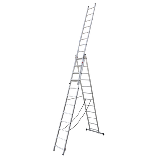 Sealey ACL312 Extension Combination Ladder 3 x 12 Aluminium - EN 131